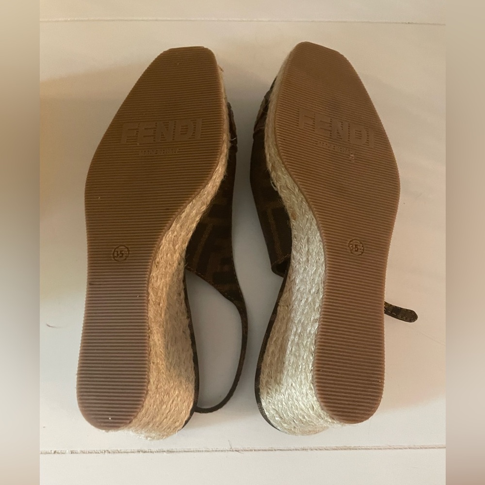 fendi zepps zucca espadrille wedge - Picture 4 of 5
